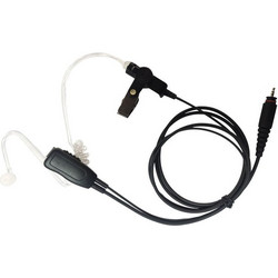 Osio NT-8990 Αδιάβροχο ακουστικό handsfree για επαγγελματικό πομποδέκτη Μotorola CLP-446e με βύσμα για σύνδεση με δεύτερο, PTT και διάφανο σπιράλ σιλικόνης