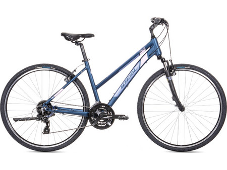 Ideal Nergetic Lady 2023 Γυναικείο Ποδήλατο Trekking 28" Αλουμινίου με 24 Ταχύτητες Μπλε