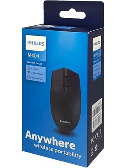 Philips M404 Ασύρματο Ποντίκι Black