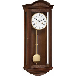 Εκκρεμές γερμανικό ρολόι τοίχου μηχανικό Hermle καφέ ξύλο καρυδιάς 71001-030141