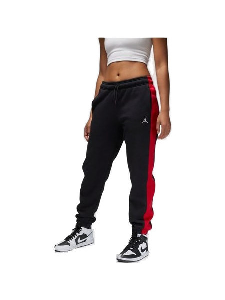 Nike Jordan Brooklyn Γυναικείο Παντελόνι Φόρμας Fleece με Λάστιχο Μαύρο FB5171-010