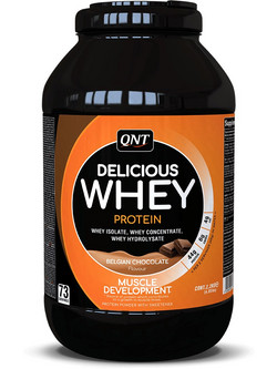 QNT Delicious Whey Protein Belgian Chocolate 2.2kg