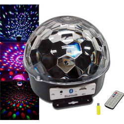 ARTLIGHT ALB-168BT LED MP3 CRYSTAL MAGIC BALL bluetooth 6X3W USB REMOTE - ArtSound and Lights