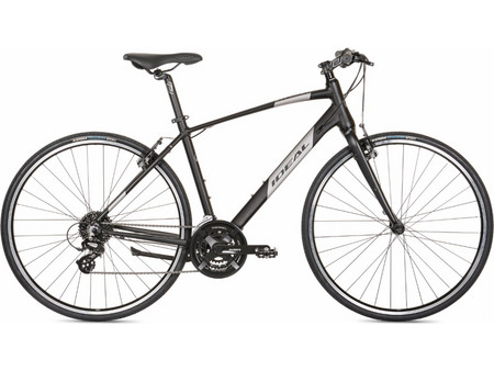 Ideal Cityrun 2022 Ποδήλατο Δρόμου 28" Αλουμινίου με 24 Ταχύτητες Μαύρο