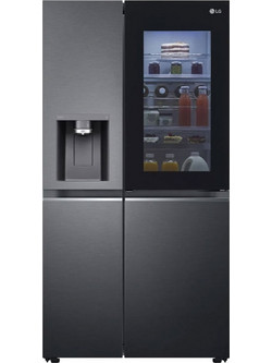 LG GSXV90MCDE Ψυγείο Ντουλάπα 635lt Full No Frost Υ179xΠ91.3xΒ73.5cm Μαύρο