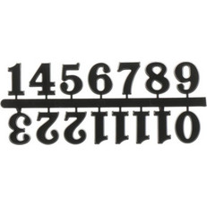 KIT Επισκευής για Ρολόι Τοίχου (Αριθμητικό) (Μαύρο) (OEM)