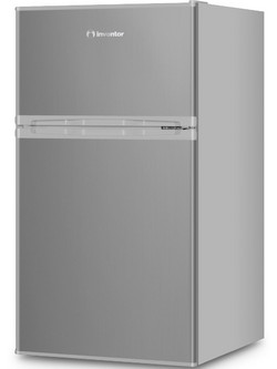 Inventor DPC852LS Δίπορτο Ψυγείο 85lt Υ85xΠ48xΒ51.5cm Inox