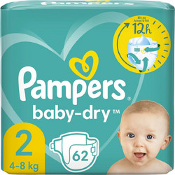 Pampers Baby Dry No2 4-8kg 62τμχ