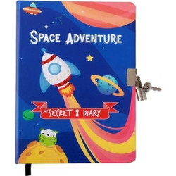 Μυστικό Σημειωματάριο με κλειδαριά - Space Adventure (14x21) - I-total Gift