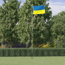 vidaXL Σημαία Ουκρανίας με Ορειχάλκινους Δακτυλίους 90x150 εκ