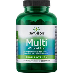 Swanson Multi without Iron High Potency 120 Μαλακές Ταμπλέτες