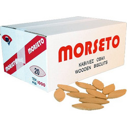 Morseto Καβίλιες Ξύλινες Οβάλ (μπισκότα) No20 58x23x4mm 1000τεμ