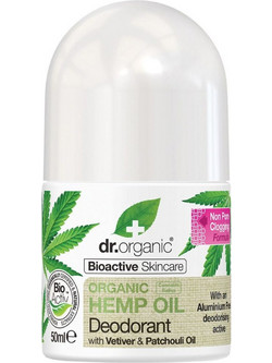 Dr. Organic Hemp Oil Φυσικό Αποσμητικό Roll On Χωρίς Αλουμίνιο 50ml