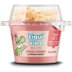 Vican Liqui Vites Tahini Spread with Rice Grains Strawberry 44gr