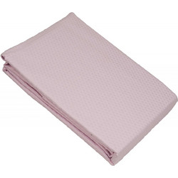 Κουβέρτα Πικέ Le Blanc Sanforized Cotton 100% Pink Μονή 170x245