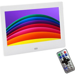 DPF-706 7 inch Digital Photo Frame LED Wall Mounted Advertising Machine, Plug:AU Plug(White)