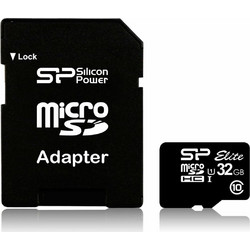 Silicon Power Elite microSDHC 32GB Class 10 U1 UHS-I + Adapter