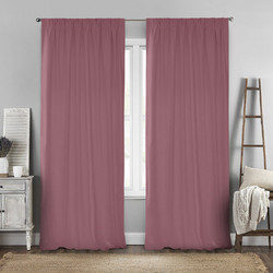 Lino Home Κουρτίνα Βελουτέ με Τρέσα 140x280 Renas 212 Dark Pink