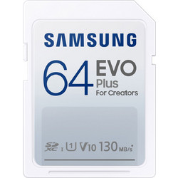 Samsung Evo Plus SDXC 64GB Class 10 U1 V10 UHS-I 130MB/s