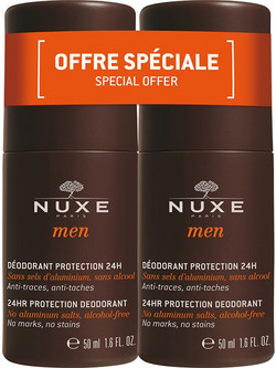 Nuxe Protection Ανδρικό Αποσμητικό Roll On 24h 2x50ml