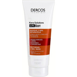 Vichy Dercos Kera-Solutions Restoring 2 Minutes Μάσκα Μαλλιών Κερατίνης για Επανόρθωση για Ξηρά & Ταλαιπωρημένα Μαλλιά 200ml