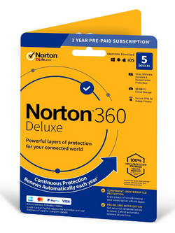 Norton 360 Deluxe (5 Devices / 50GB / 1 Year)