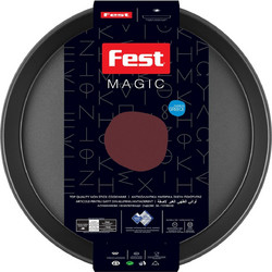 Fest Magic Στρογγυλό Ταψί Φούρνου Αλουμινίου Αντικολλητική Επίστρωση 32x32cm