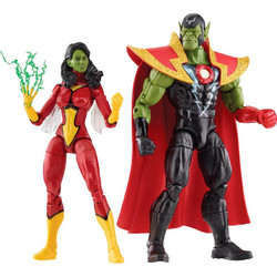 Marvel Avengers Beyond Earth Mightiest Skrull Queen & Super Skrull figures 15cm