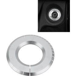 For Mercedes-Benz Metal Ignition Key Ring, Diameter: 4.8cm (Silver) (OEM)
