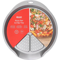 Dexam για Pizza Στρογγυλό Ταψί Πίτσας Ανοξείδωτο Αντικολλητική Επίστρωση 38cm