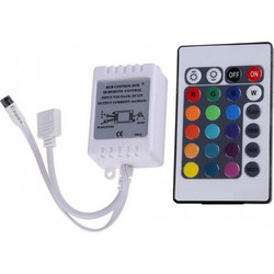 LED Strip RGB Controller Mini + IR Remote Controller For 3528 5050 RGB LED Strip Light