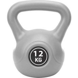 Βαράκι γυμναστικής kettlebell από PVC 12kg 25566-42 γκρι