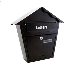 Γραμματοκιβώτιο Ατσάλινο Μαύρο με Τριγωνική Σκεπή Am-Tech S5550