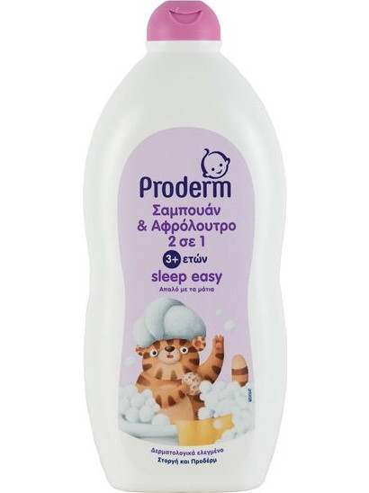 Proderm Kids Sleep Easy Σαμπουάν & Αφρόλουτρο 3+ Ετών 700ml