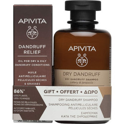 APIVITA Promo Dandruff Relief Λάδι κατά της Ξηρότητας & της Πιτυρίδας 50ml & Δώρο Oily Dandruft Σαμπουάν κατά της Ξηροδερμίας 250ml