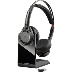 POLY Voyager Focus UC Ακουστικά Ασύρματος Head-band Γραφείο/Τηλεφωνικό κέντρο Bluetooth Μαύρος (Μαύρο)