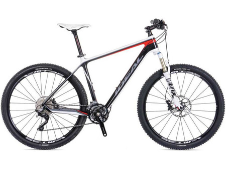 Ideal Race Pro 2014 Mountain Bike 27.5" Carbon με 10 Ταχύτητες και Δισκόφρενα Μαύρο Λευκό