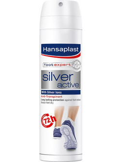 Hansaplast Expert Silver Active Αποσμητικό Spray 48h για Μύκητες Ποδιών 150ml