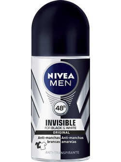 Nivea Invisible For Black & White Ανδρικό Αποσμητικό Roll On 48h 50ml