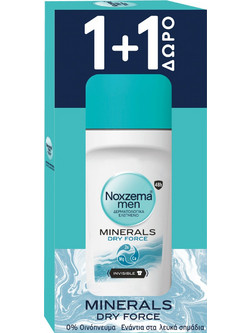 Noxzema Men Minerals Dry Force Roll-On 2x50ml