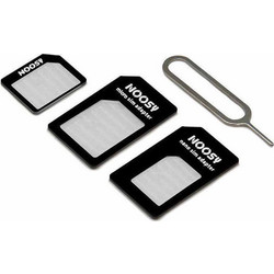 NOOSY Nano SIM & Micro SIM Adapter Set Black