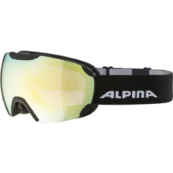 ALPINA PHEOS QUATTROFLEX Multi Mirror - Ski/Snowboard Goggles -Black matt/Gold sph