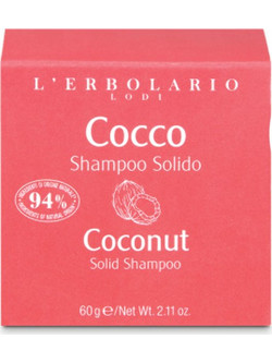 L'Erbolario Cocco Coconut Solid Φυτικό Σαμπουάν για Επανόρθωση 60gr