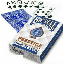 Bicycle Prestige Rider Back Standard Τράπουλα Πλαστική Μπλε