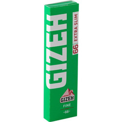 Χαρτάκια Gizeh Extra Slim Fine Πράσινο (66 φύλλα) (1τμχ)