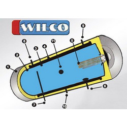 Wilco καζάνι ηλιακού 160 lt διπλής ενέργειας