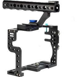 Camera Metal Video Cage Handle Stabilizer for Panasonic LUMIX GH3/GH4(Black) (OEM)