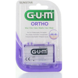 GUM Orthodontic Wax 723 Ορθοδοντικό Κερί για Σιδεράκια, 5 Προτεμαχισμένες Λωρίδες