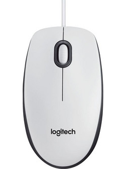 Logitech M100 Ενσύρματο Ποντίκι White