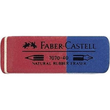 Γόμα FABER-CASTELL Μπλε/Κόκκινη